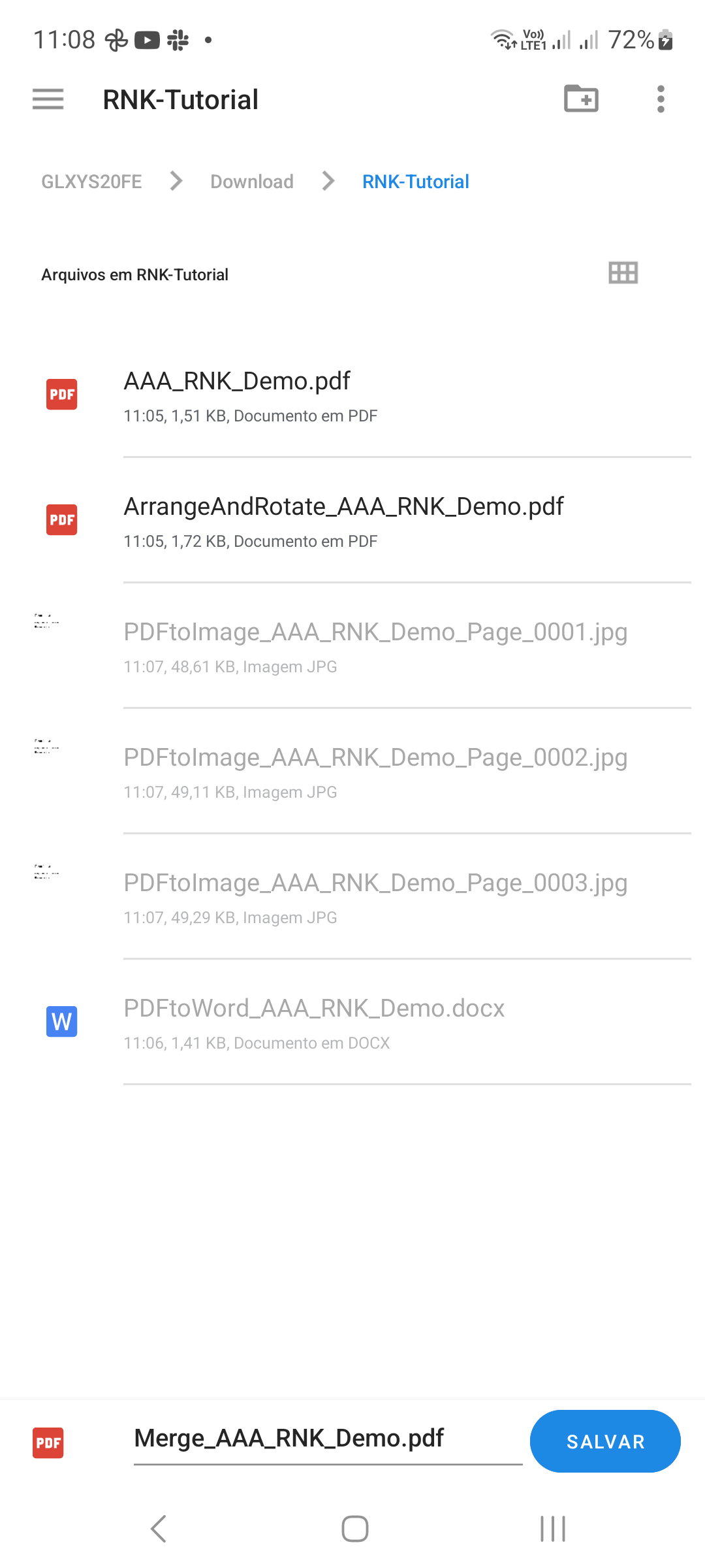 Scegli una destinazione e un nome file per il PDF unito.