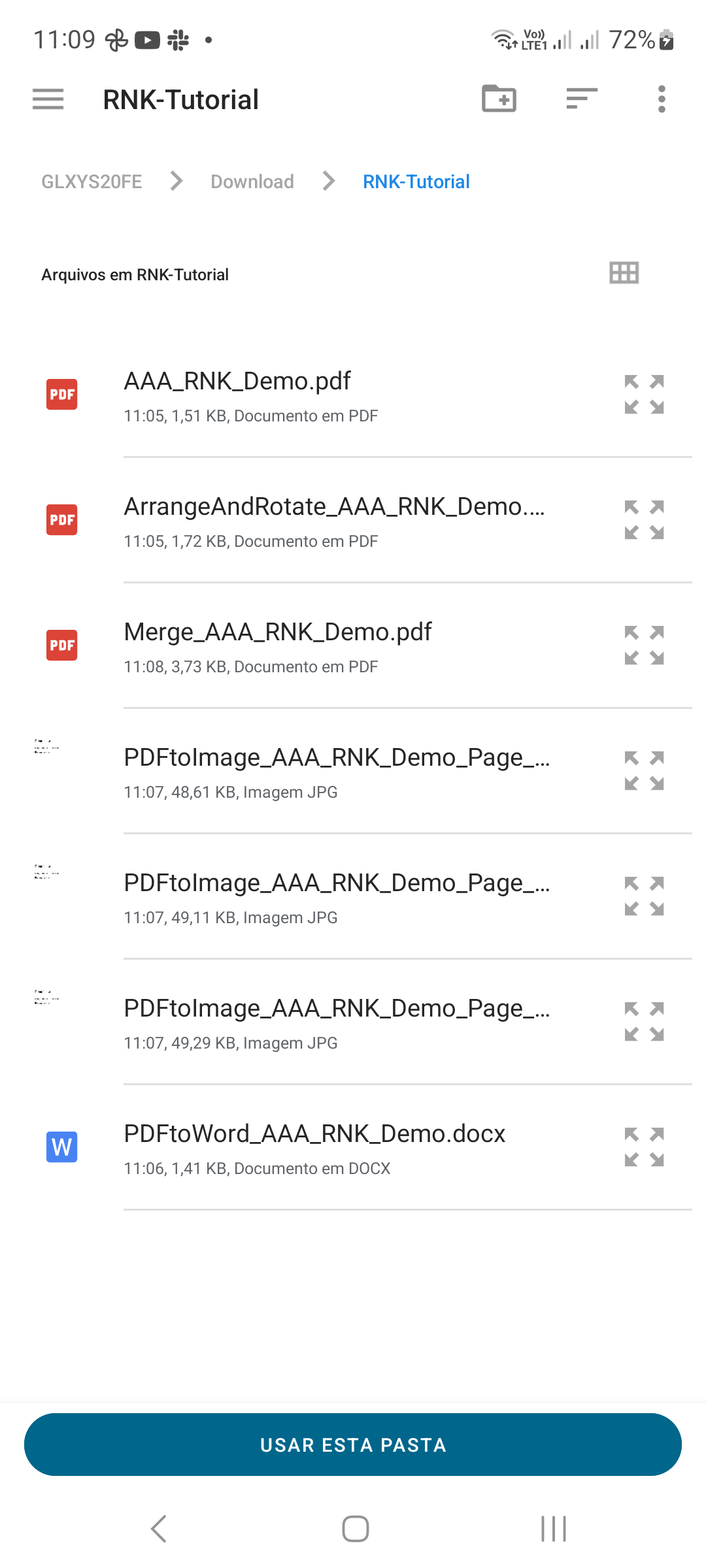 Sélectionnez le dossier de destination pour les fichiers PDF divisés.